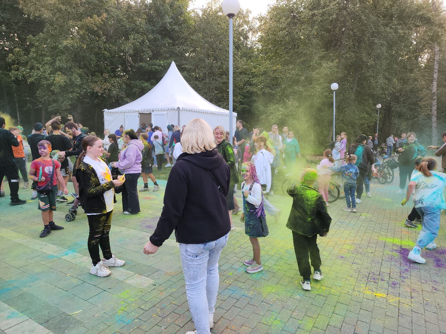 Кашира, фестиваль красок Холи, парк, праздник, дети