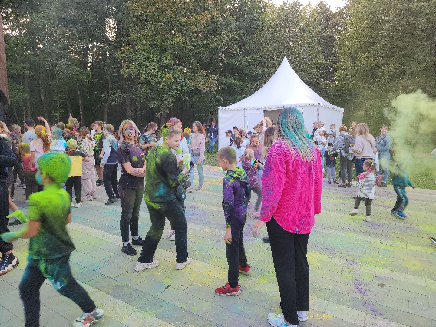 Кашира, фестиваль красок Холи, парк, праздник, дети