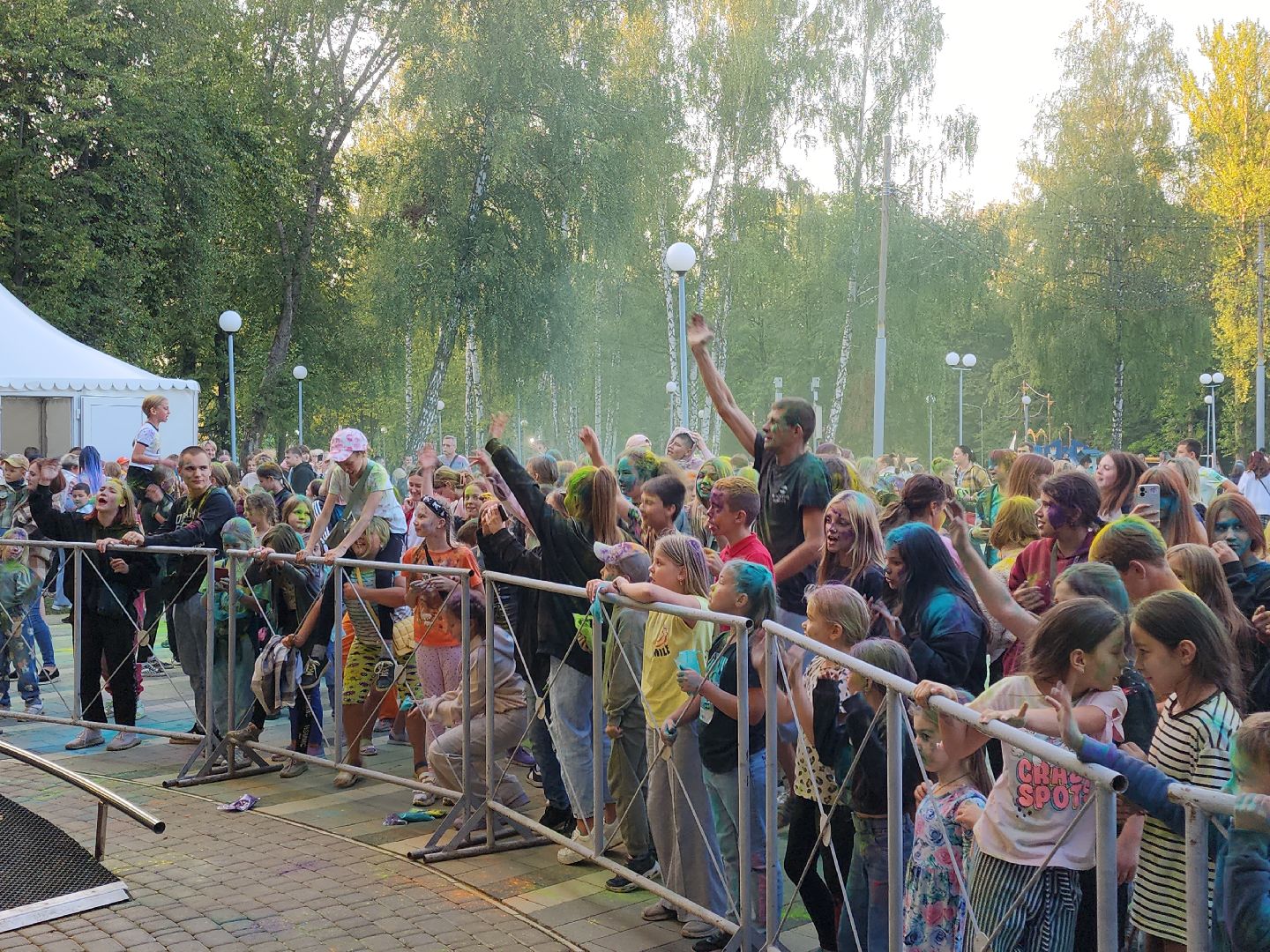 Кашира, фестиваль красок Холи, парк, праздник, дети