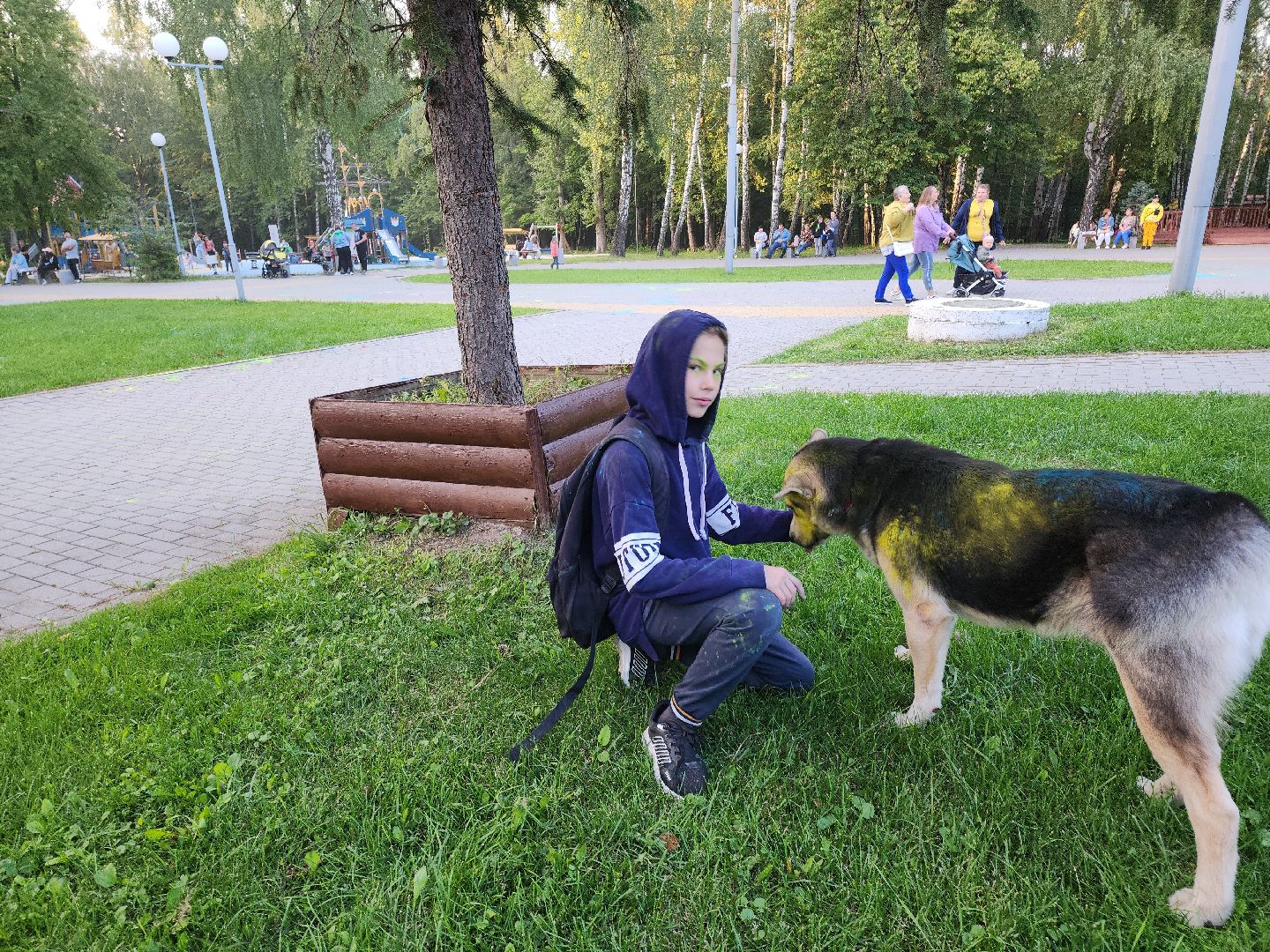 Кашира, фестиваль красок Холи, парк, праздник, дети