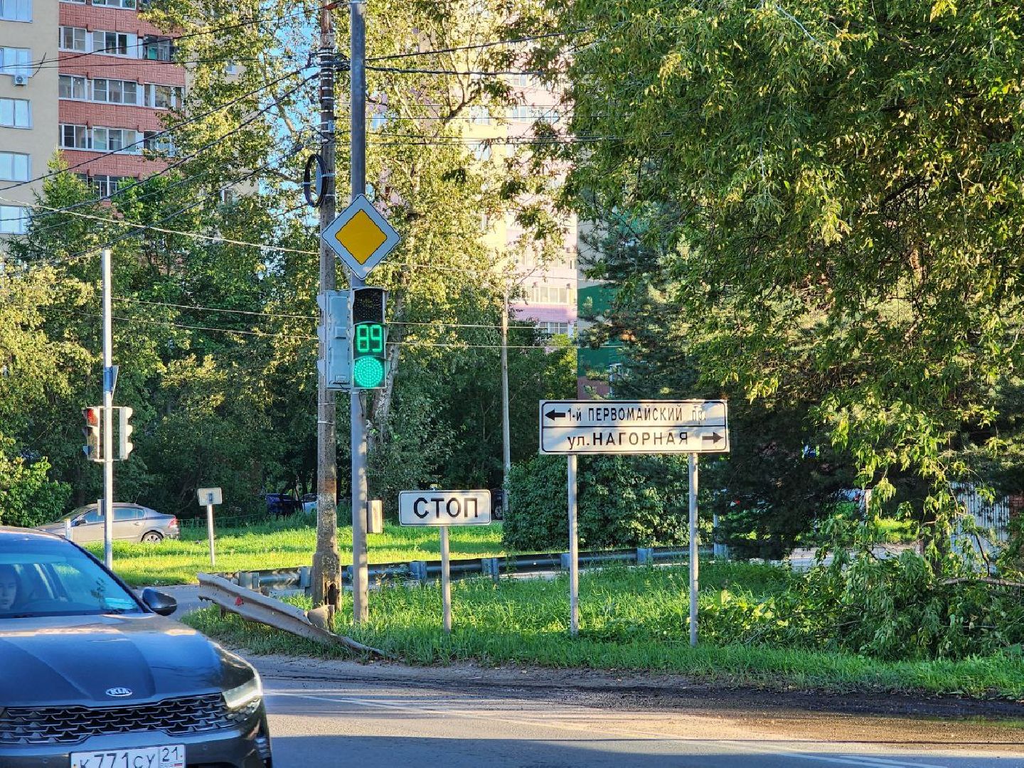 дороги, транспорт, светофор, Лосино-Петровский