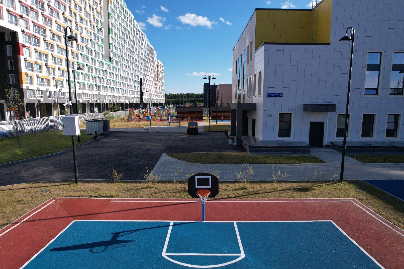 школа, королев,видео с коптера, садик,