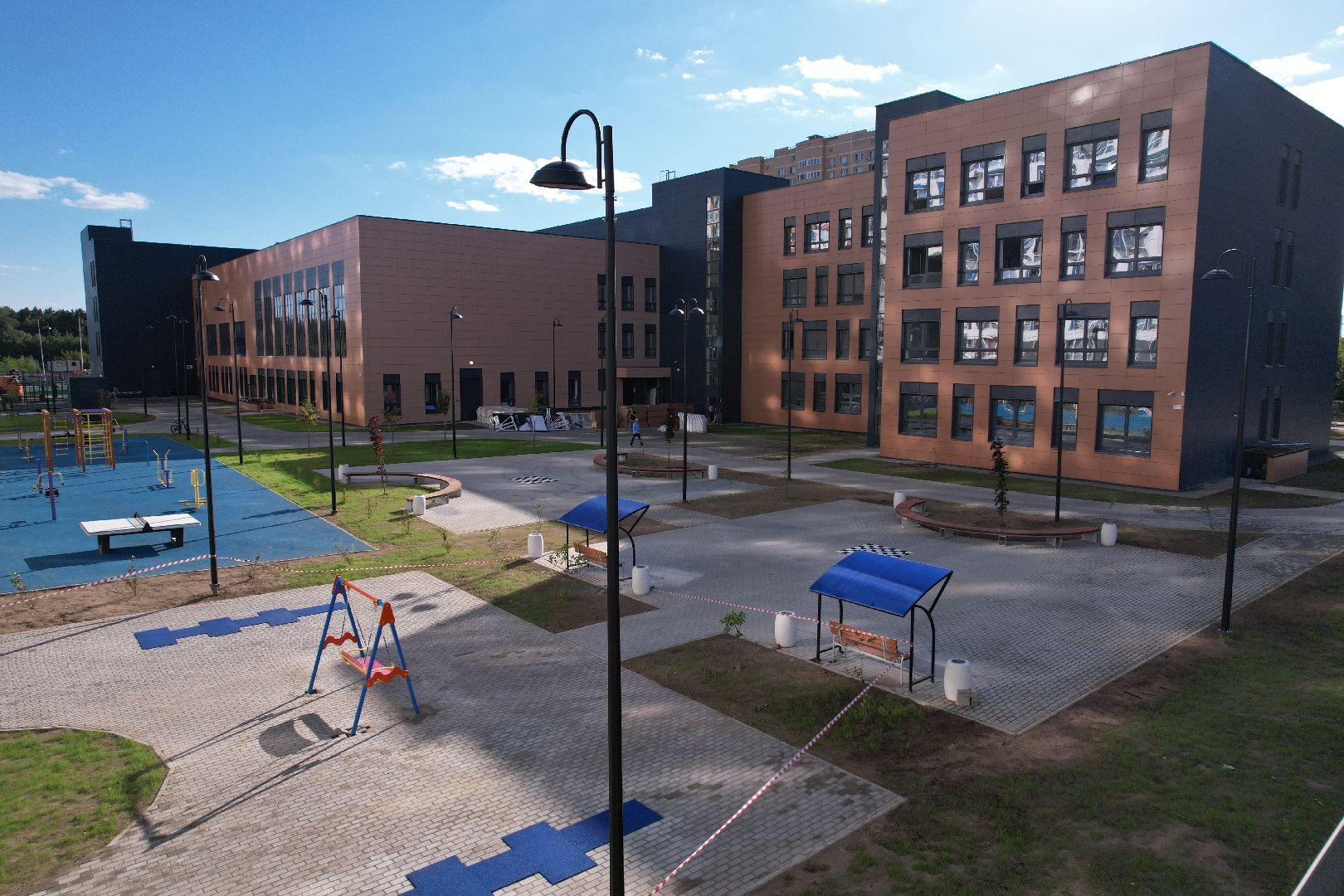 школа, учеба, дети,королёв, видео с коптера,