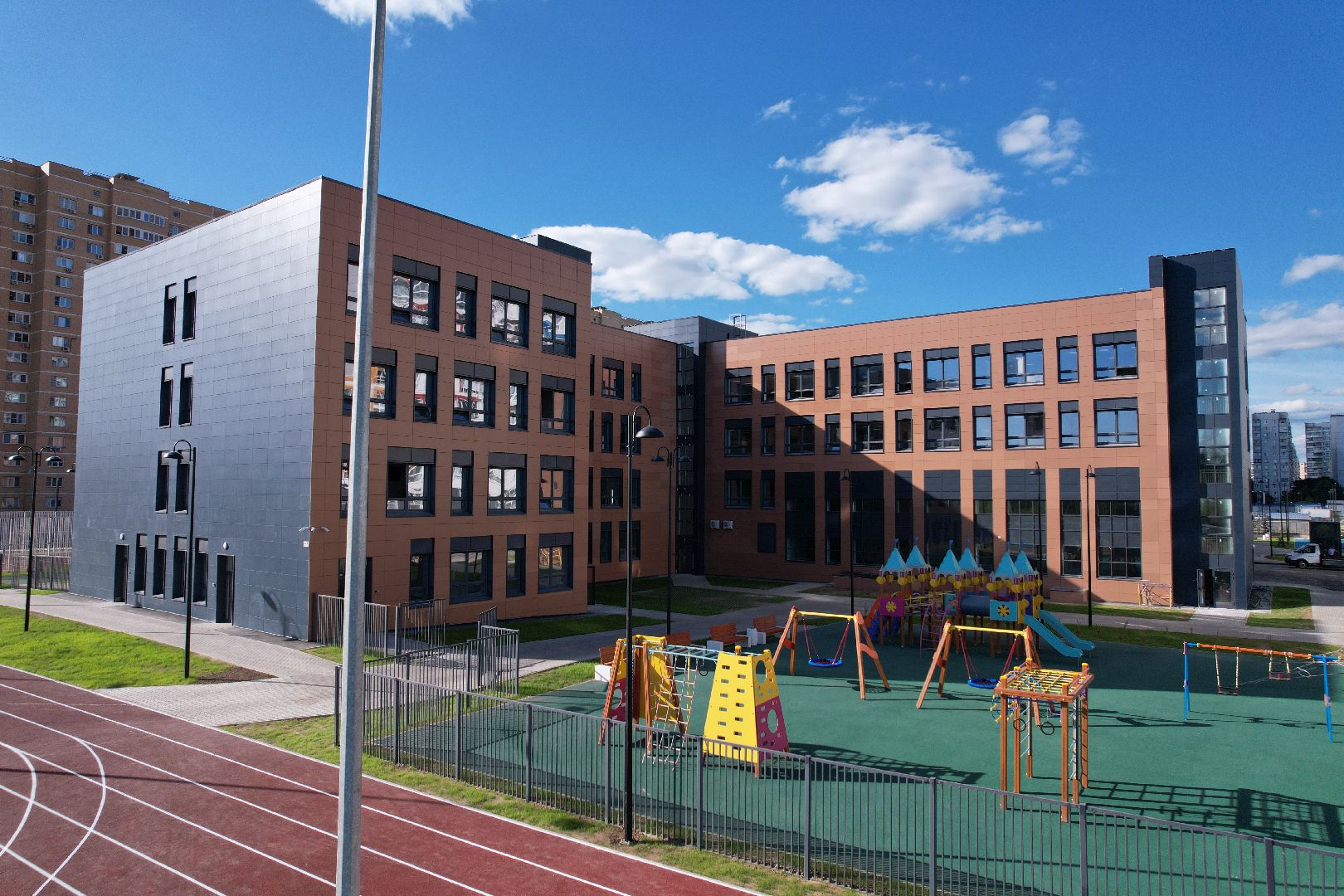 школа, учеба, дети,королёв, видео с коптера,