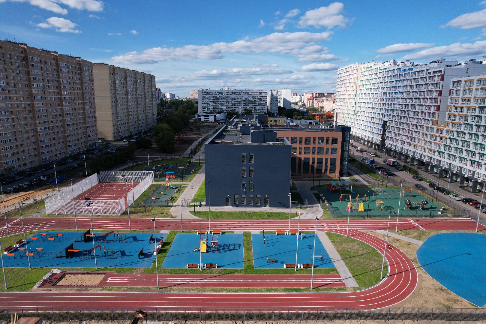 школа, учеба, дети,королёв, видео с коптера,