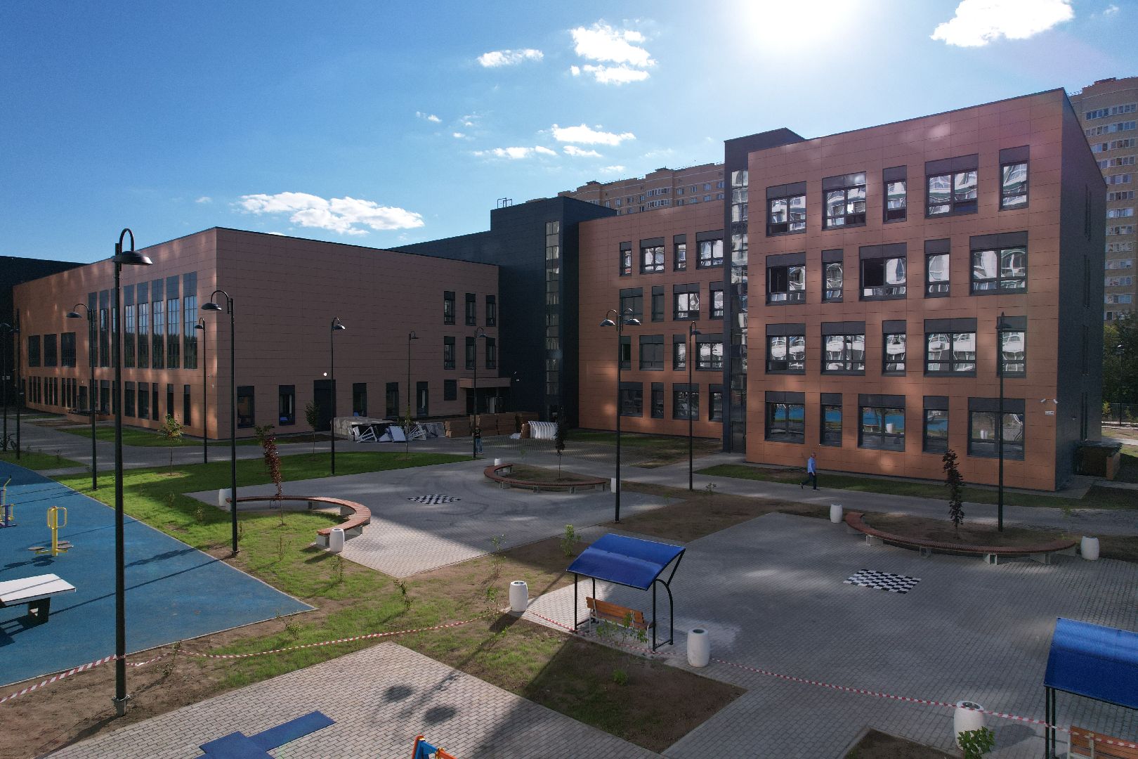 школа, учеба, дети,королёв, видео с коптера,