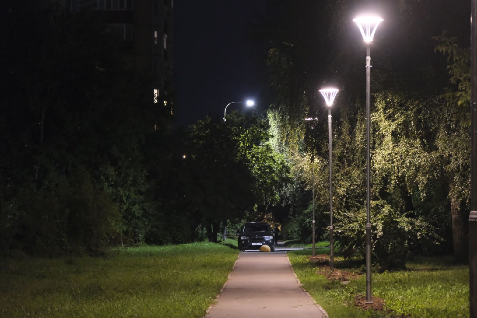 Пущино, освещение, дворы