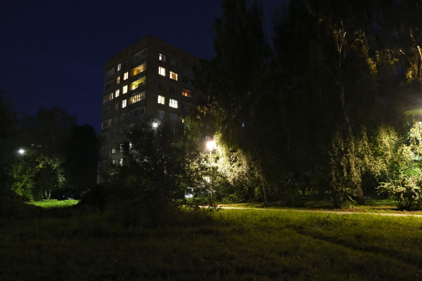 Пущино, освещение, дворы