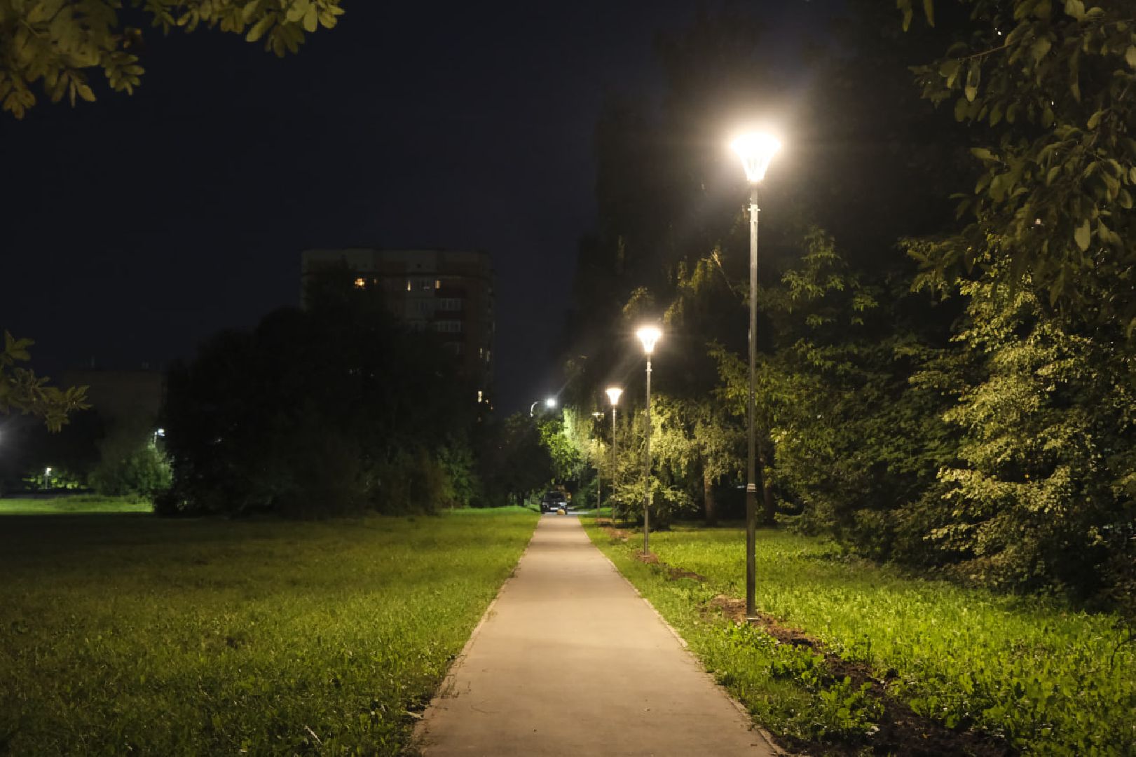 Пущино, освещение, дворы