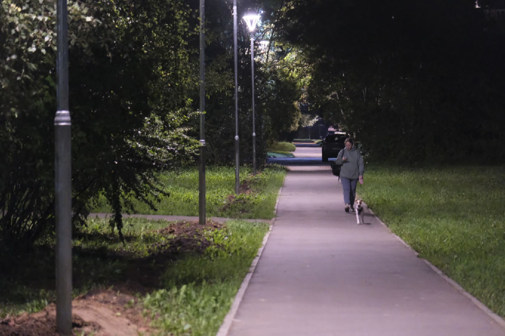 Пущино, освещение, дворы