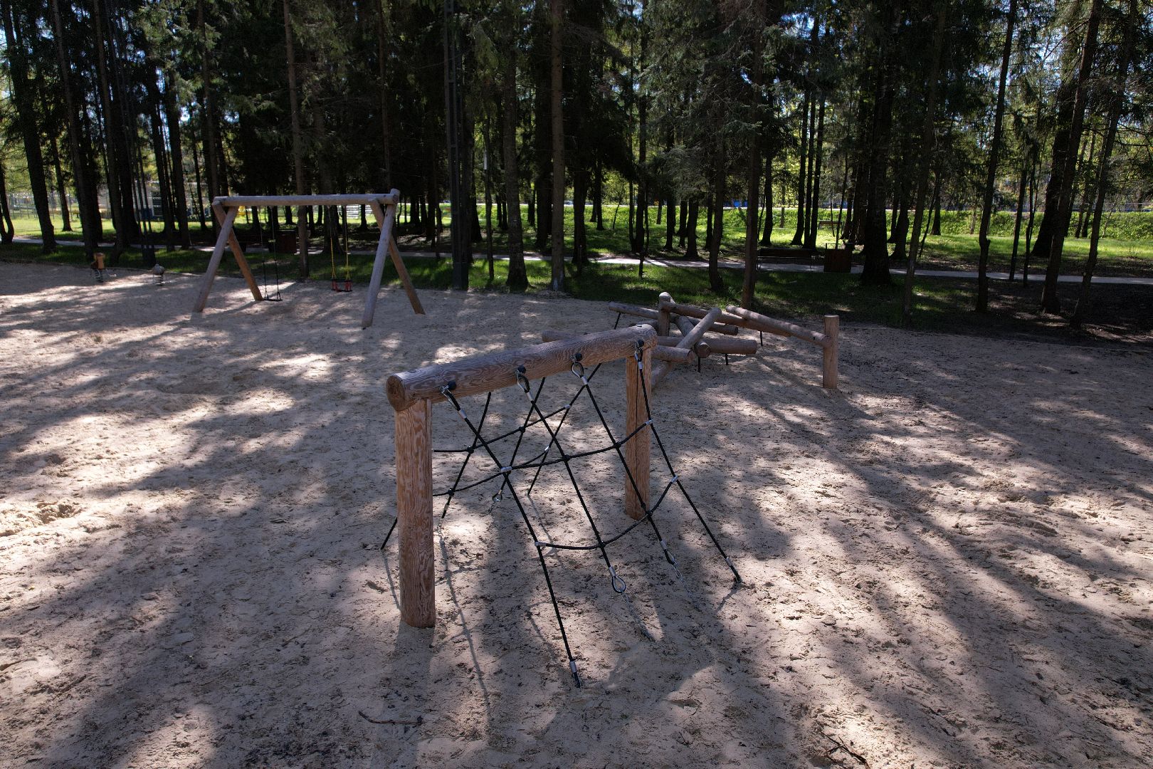 Лобня, парк, общество, видео с коптера,