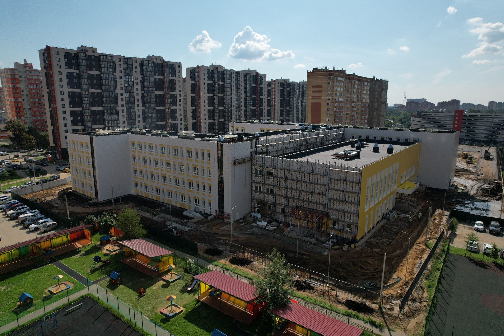 школа, щелково,образование, видео с коптера,