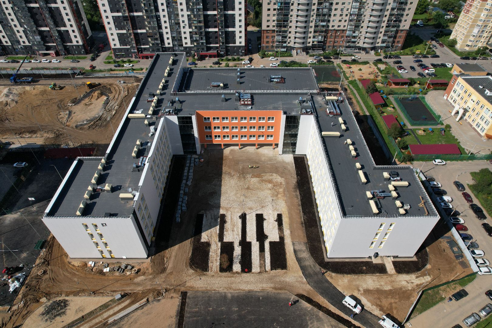 школа, щелково,образование, видео с коптера,