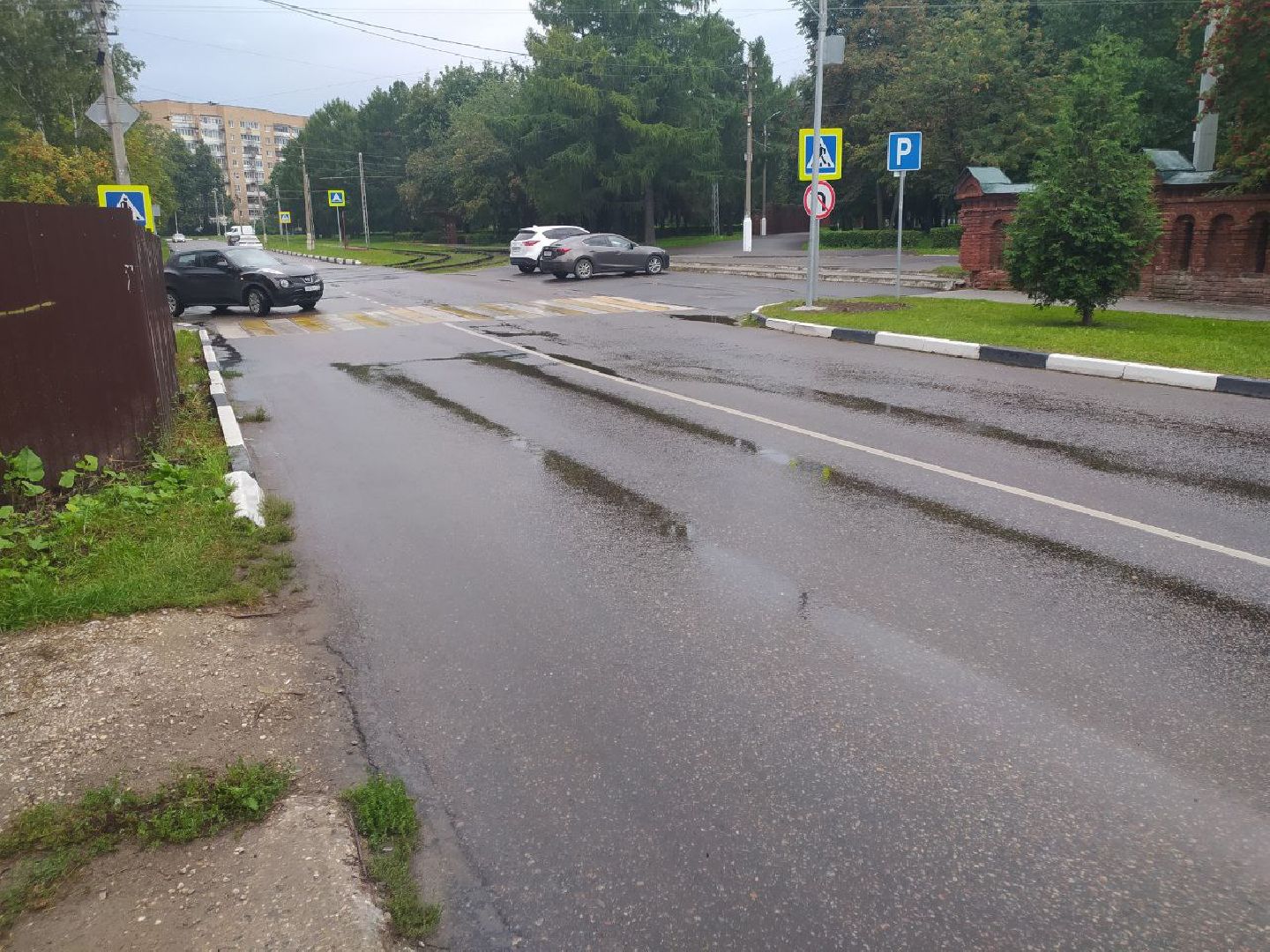 Коломна, дороги, лежачие полицейские, светофор