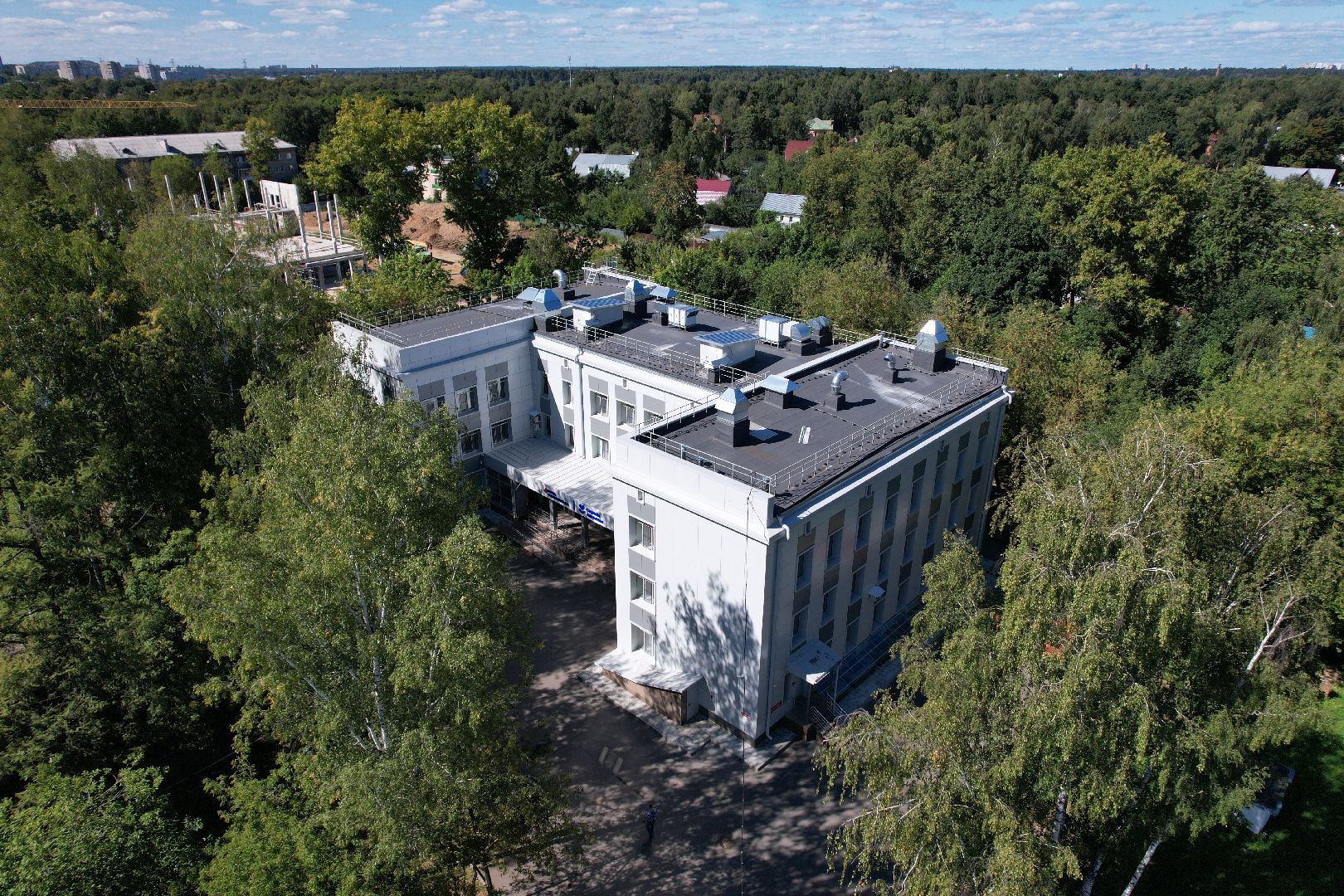 поликлиника, здоровье,медицина, видео с коптера,