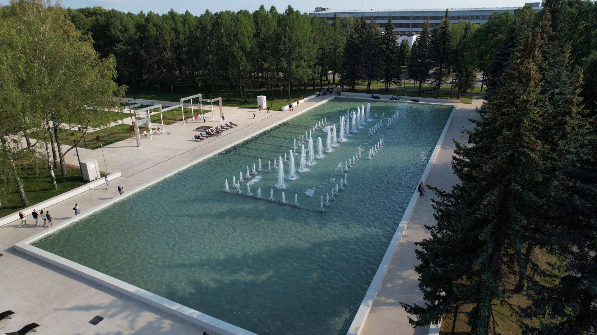 фонтан, пущино,туризм, видео с коптера,