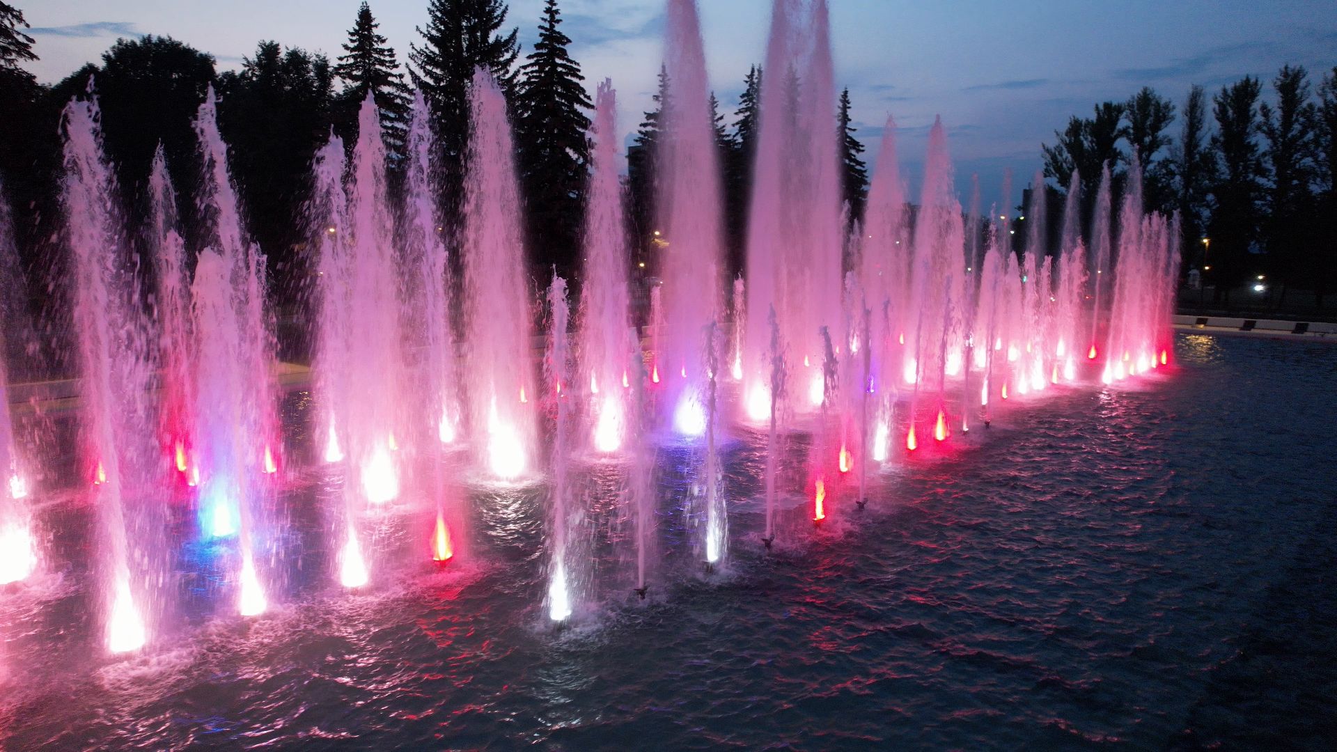 фонтан, пущино,туризм, видео с коптера,