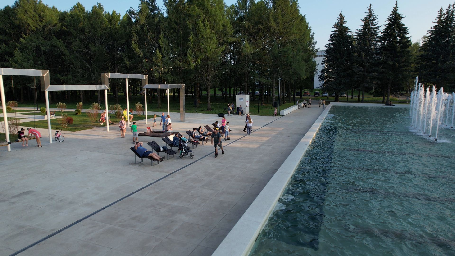 фонтан, пущино,туризм, видео с коптера,