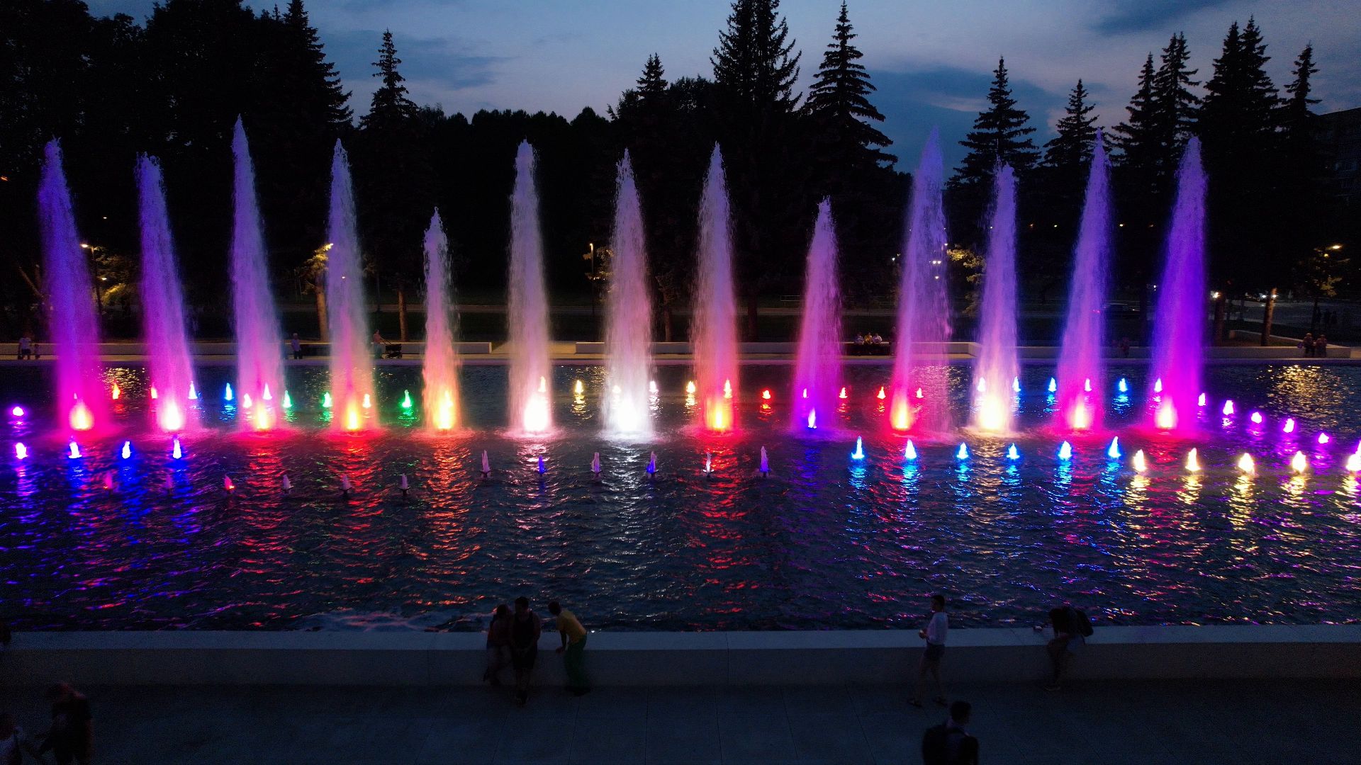 фонтан, пущино,туризм, видео с коптера,