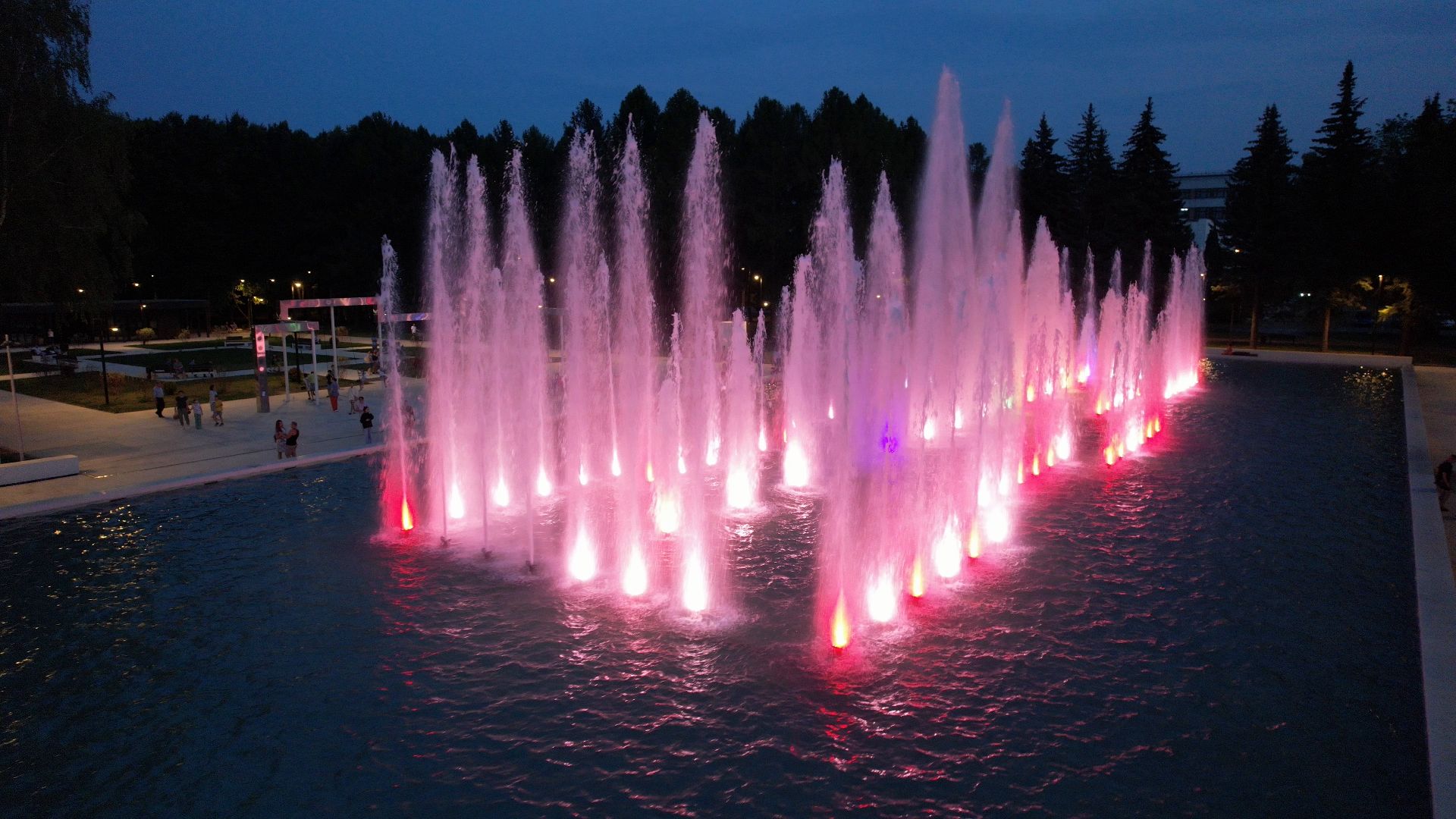 фонтан, пущино,туризм, видео с коптера,