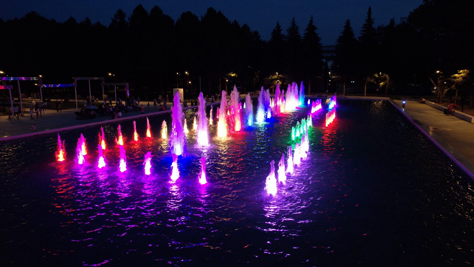 фонтан, пущино,туризм, видео с коптера,