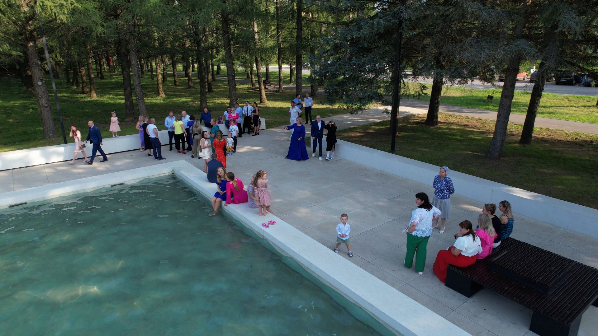 фонтан, пущино,туризм, видео с коптера,