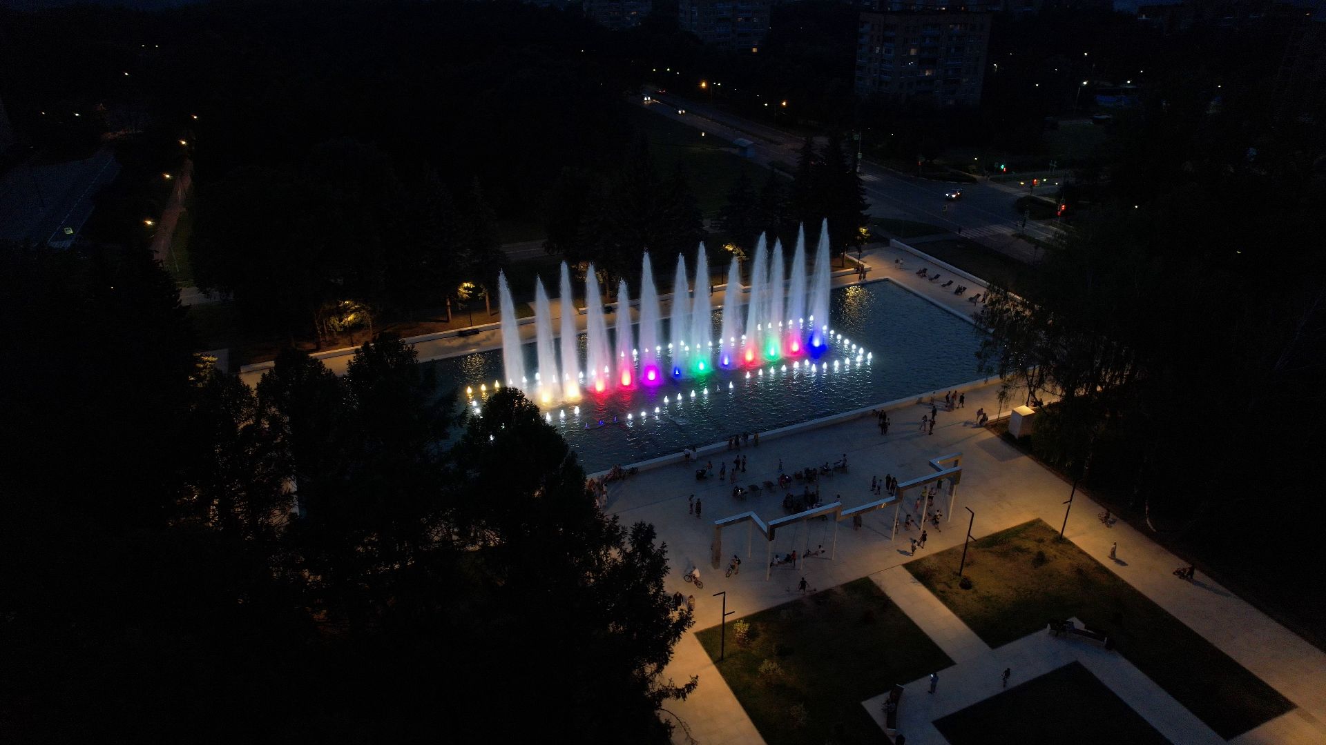 фонтан, пущино,туризм, видео с коптера,