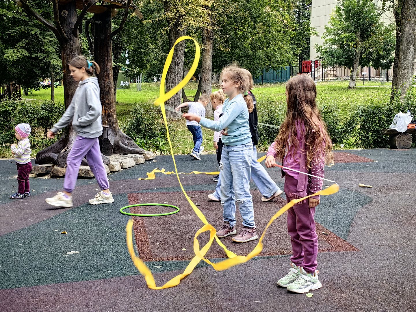 Цирк, развлечения, дети, парк, жонглирование