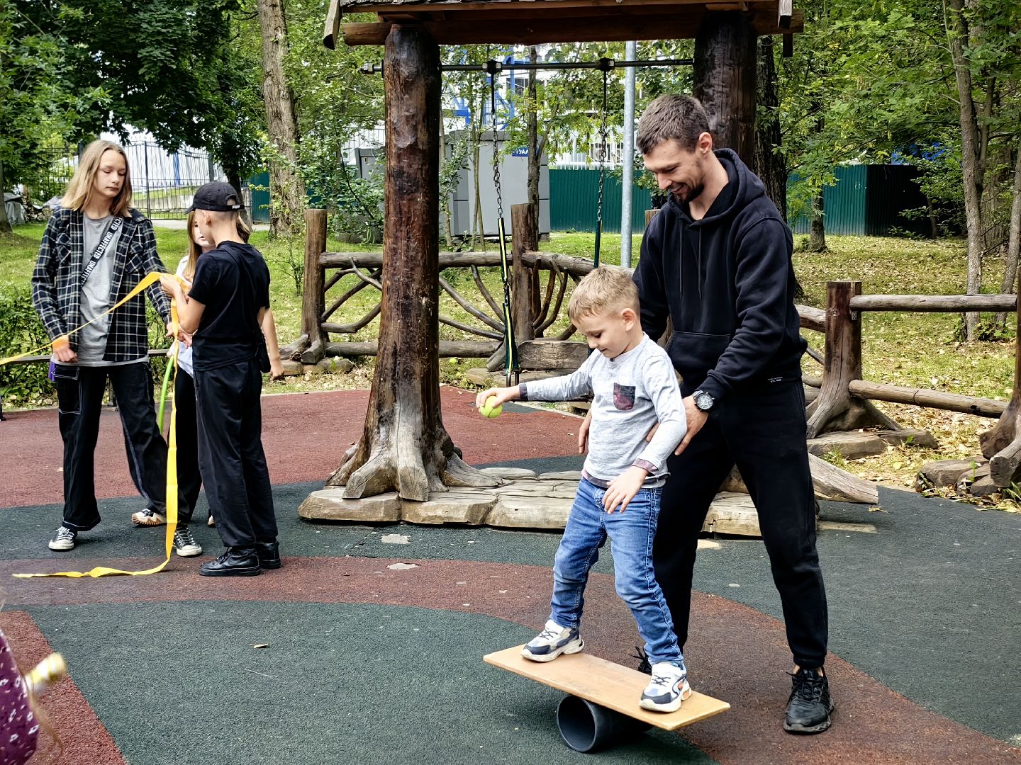 Цирк, развлечения, дети, парк, жонглирование