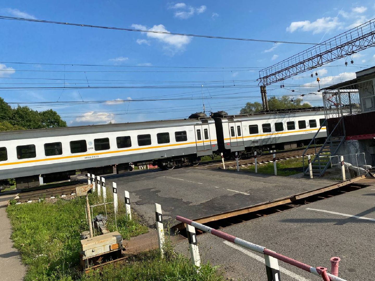 Чехов, дороги, железнодорожный переезд, ремонт дорог