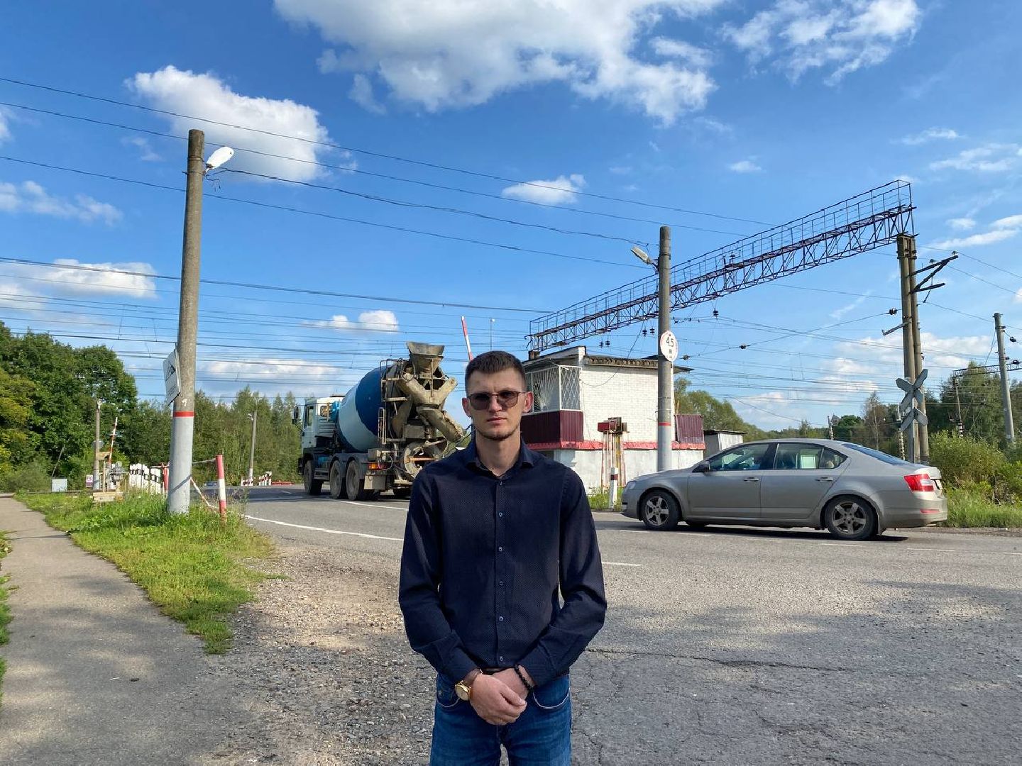 Чехов, дороги, железнодорожный переезд, ремонт дорог