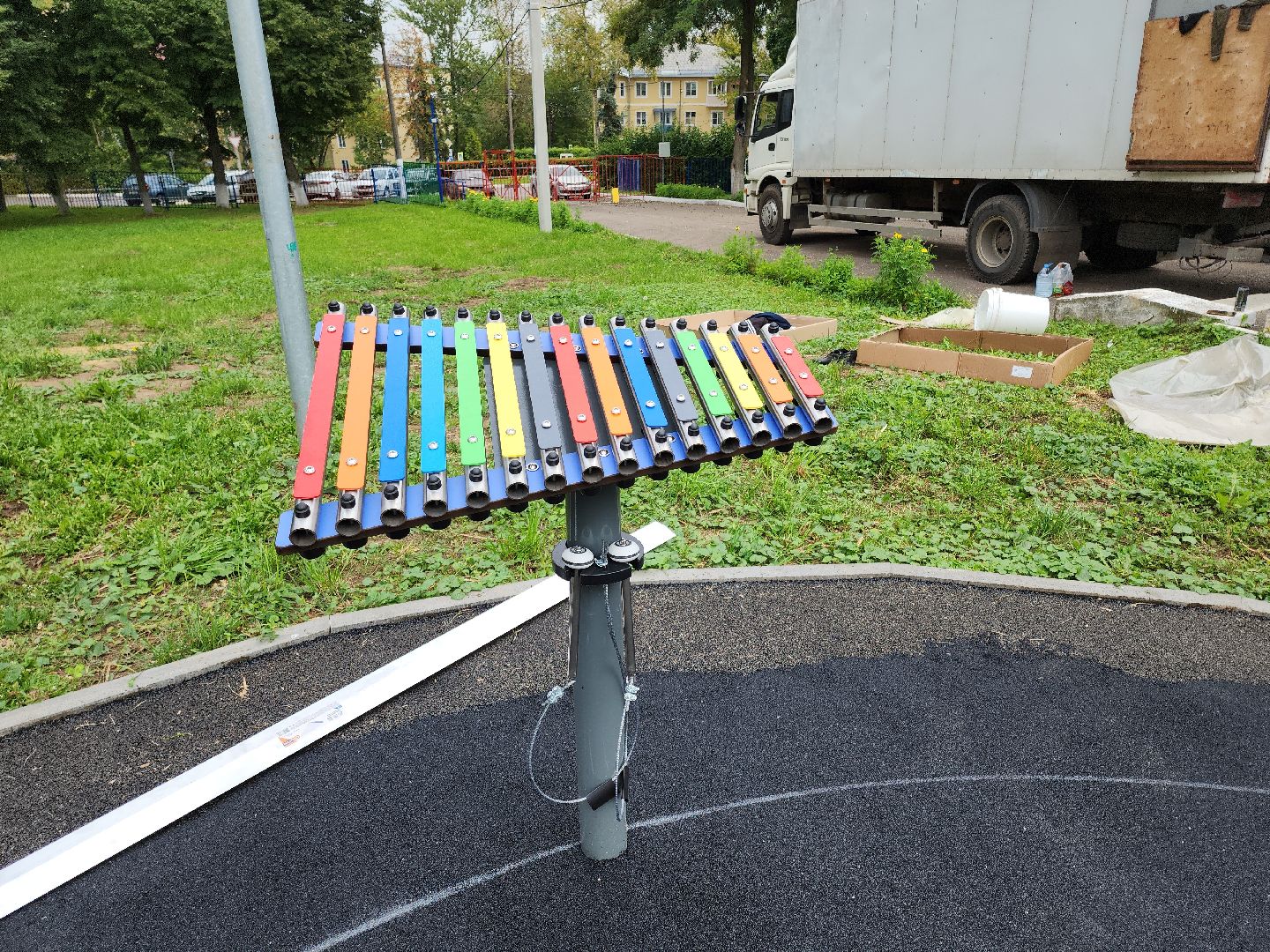 Кашира, СОШ№3, детская площадка, игровой комплекс, губернатор воробьев,