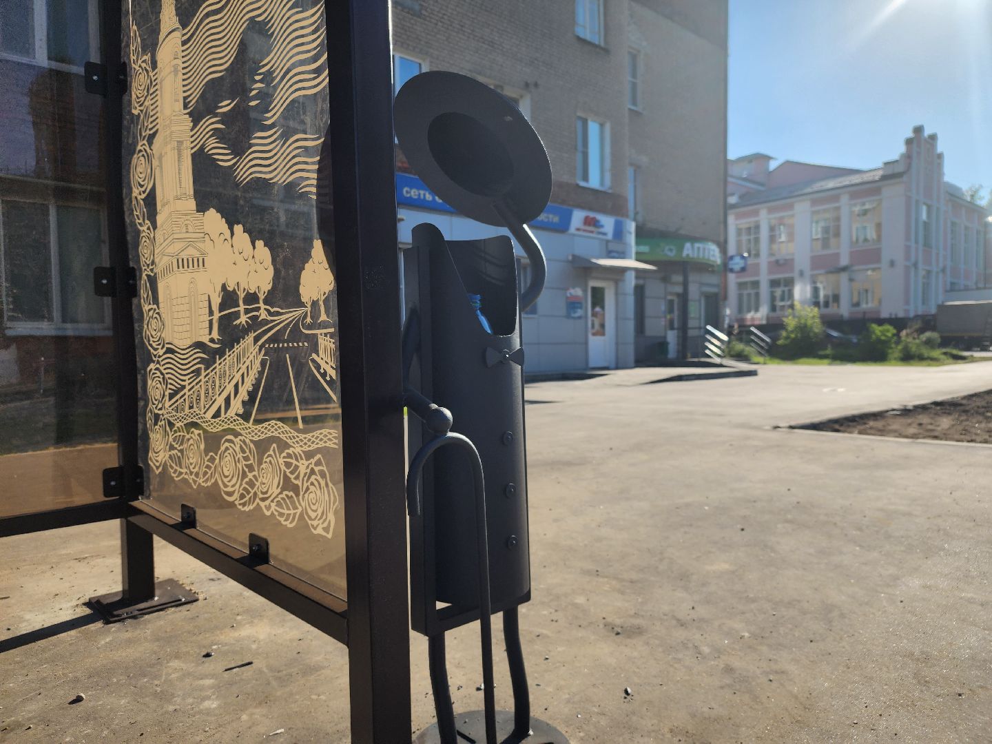 Павловский Посад, городской округ павловский Посад, люди, благоустройство, тротуар, улица, ремонт