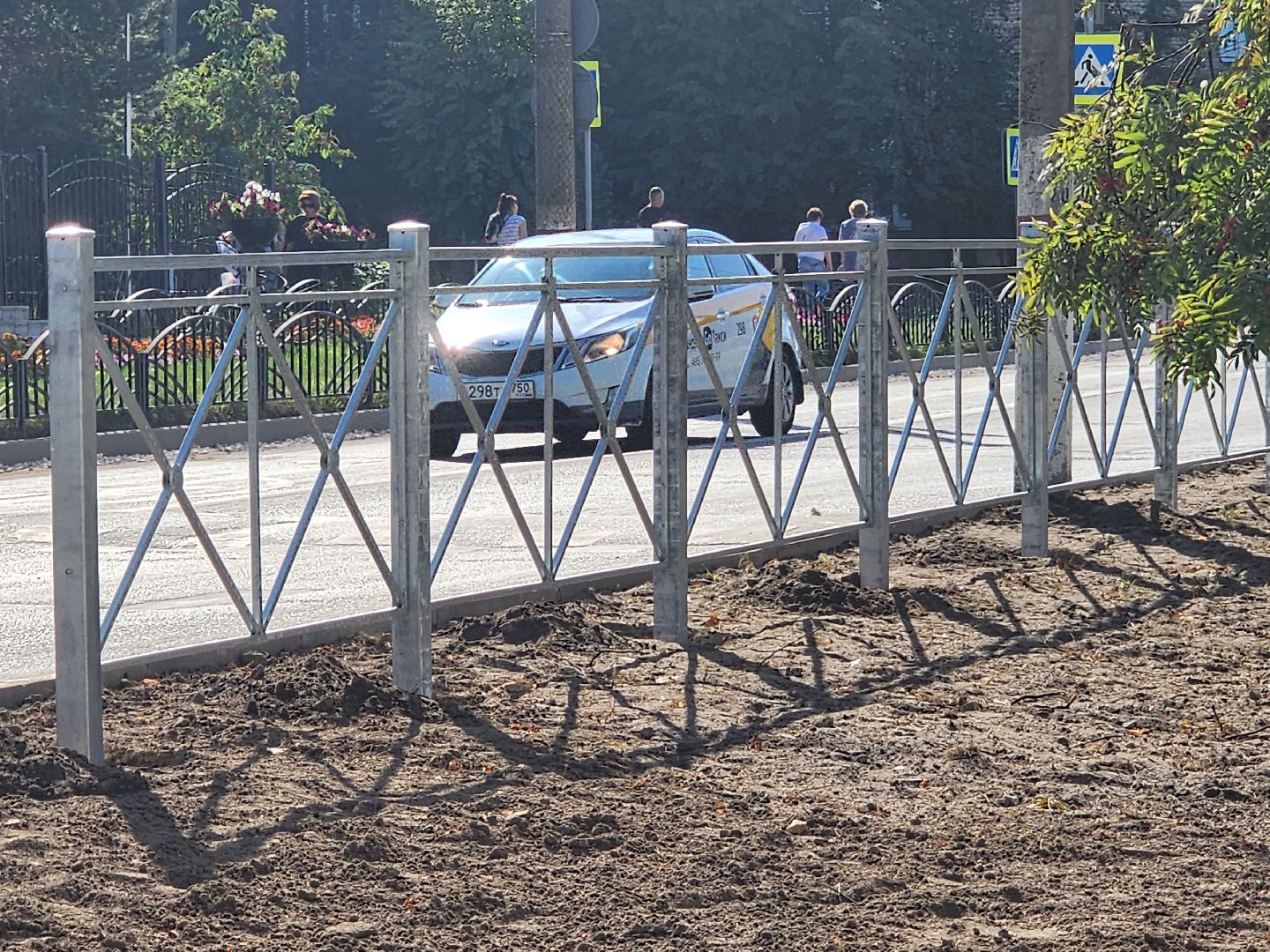 Павловский Посад, городской округ павловский Посад, люди, благоустройство, тротуар, улица, ремонт