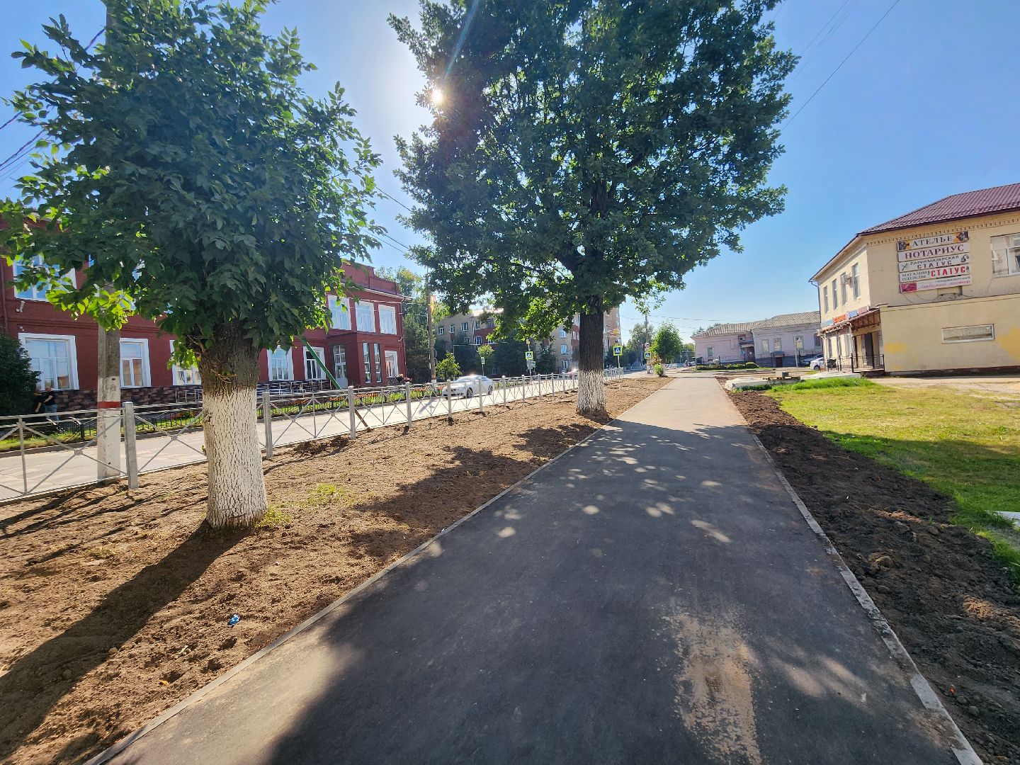 Павловский Посад, городской округ павловский Посад, люди, благоустройство, тротуар, улица, ремонт