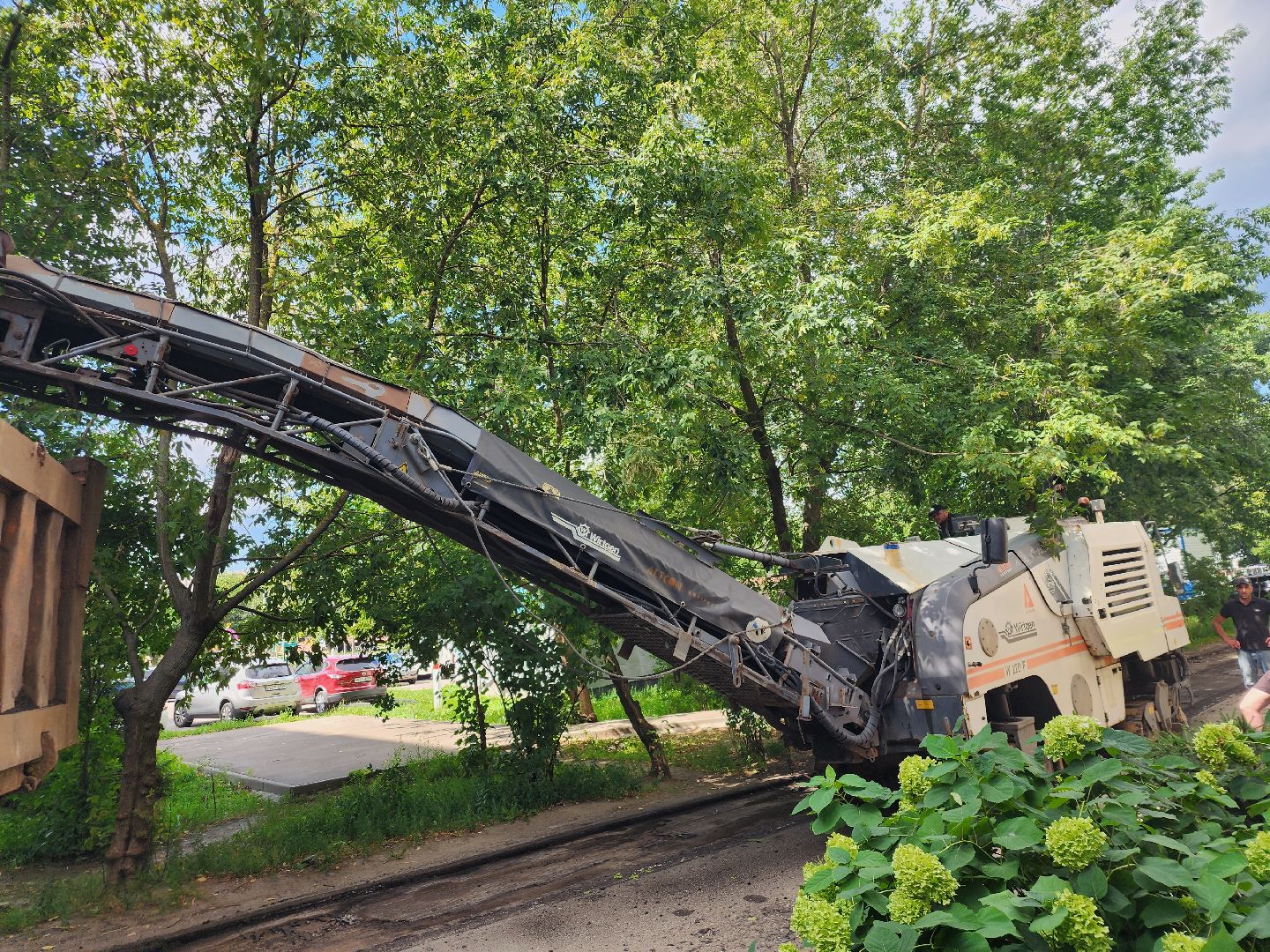Павловский Посад, городской округ Павловский Посад, люди, ремонт, двор, город