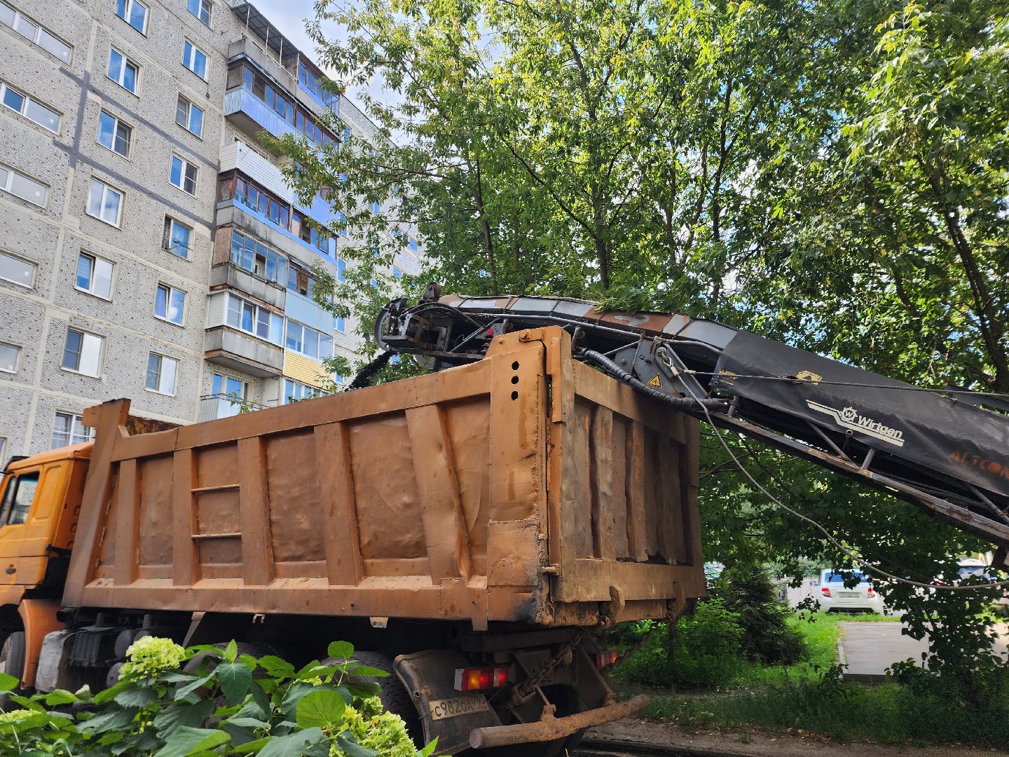 Павловский Посад, городской округ Павловский Посад, люди, ремонт, двор, город