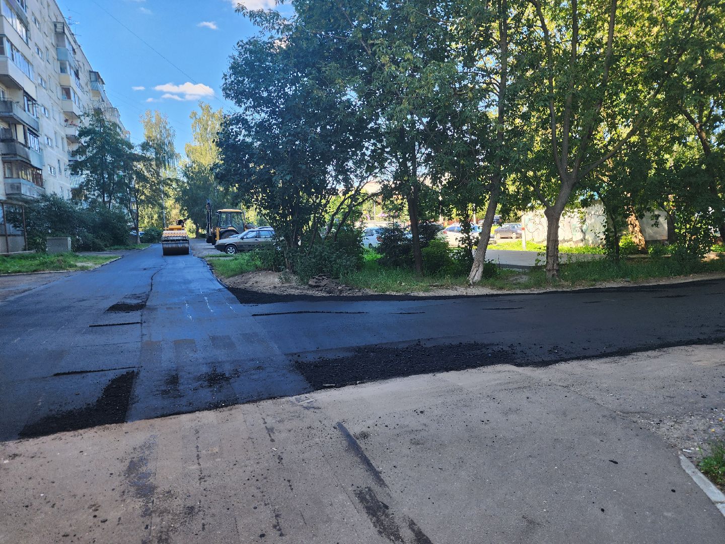Павловский Посад, городской округ Павловский Посад, люди, ремонт, двор, город