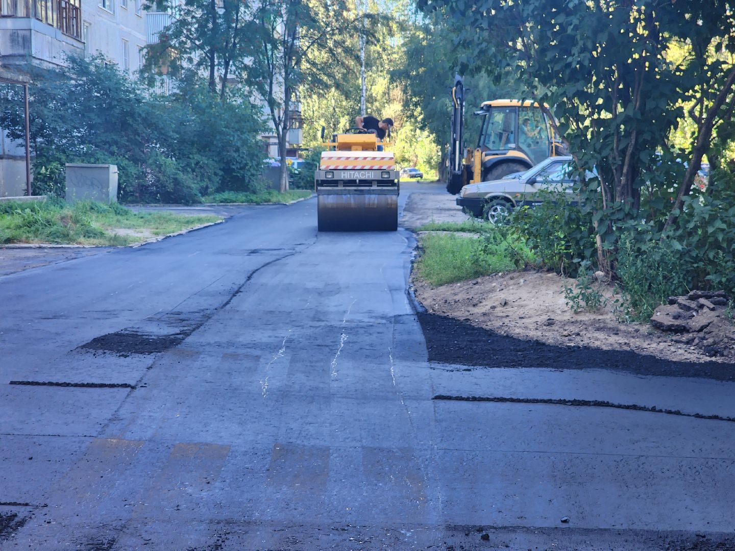 Павловский Посад, городской округ Павловский Посад, люди, ремонт, двор, город