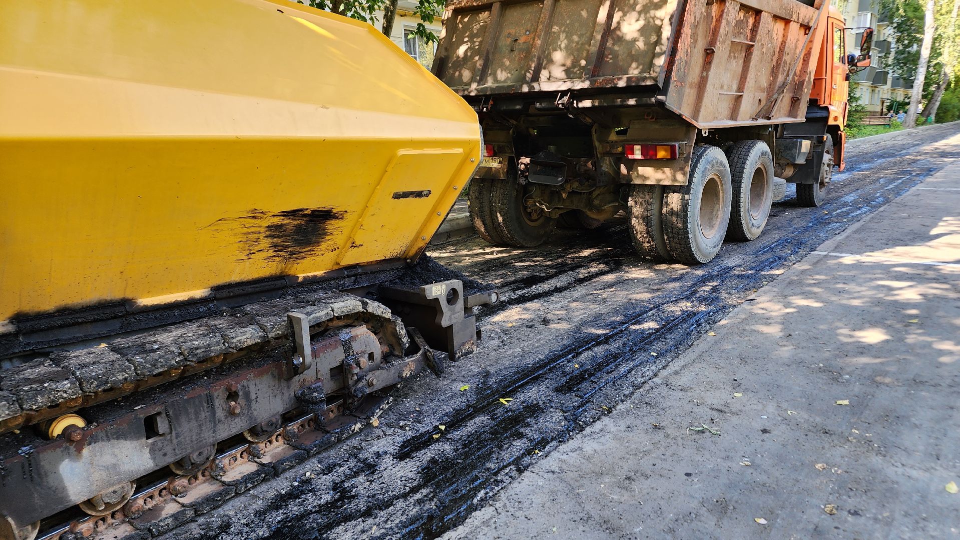 Ступино, благоустройство дворов, парковка у дома,