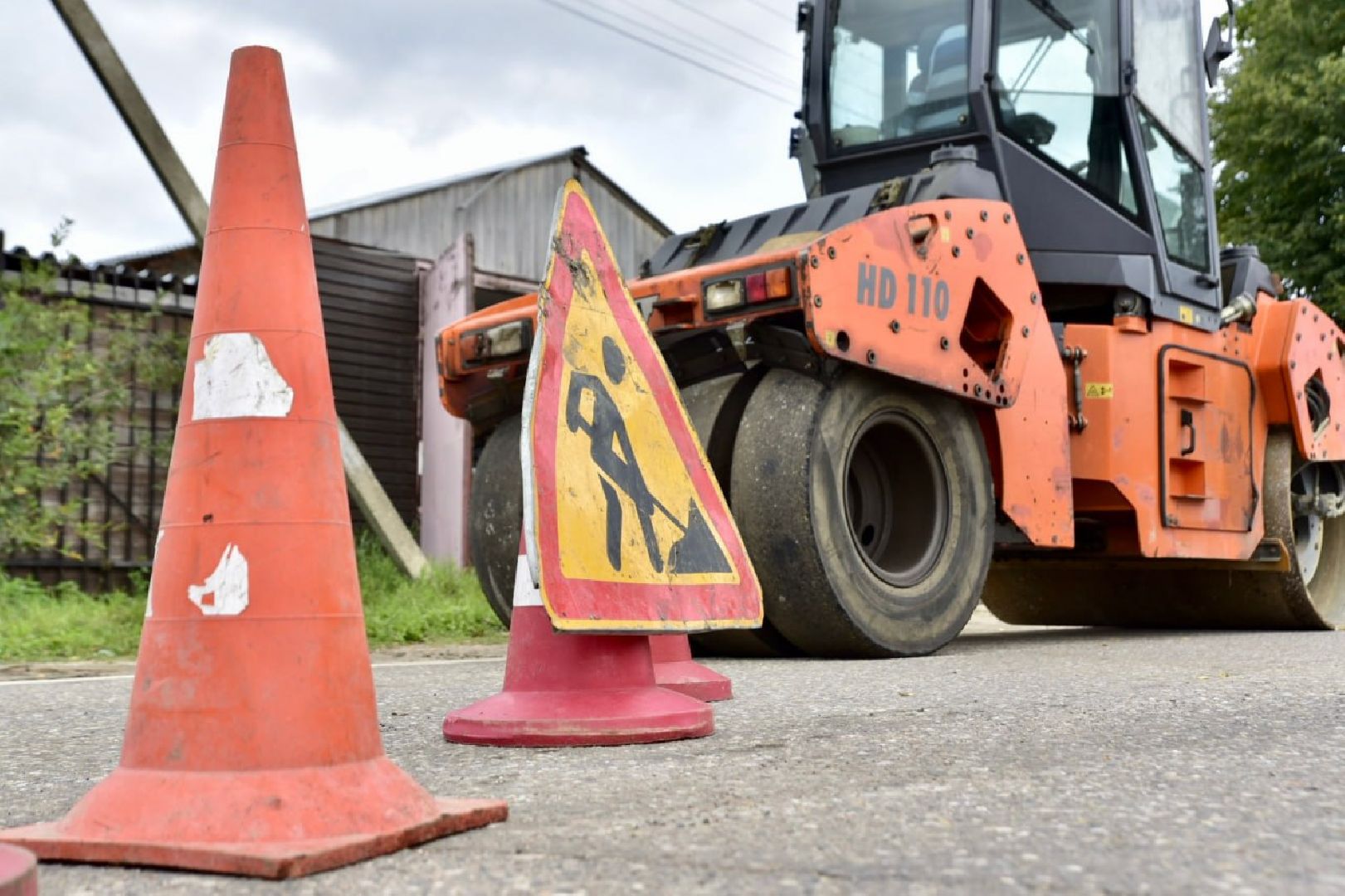 Солнечногорск, дороги, ремонт, рабочие, Лопотово