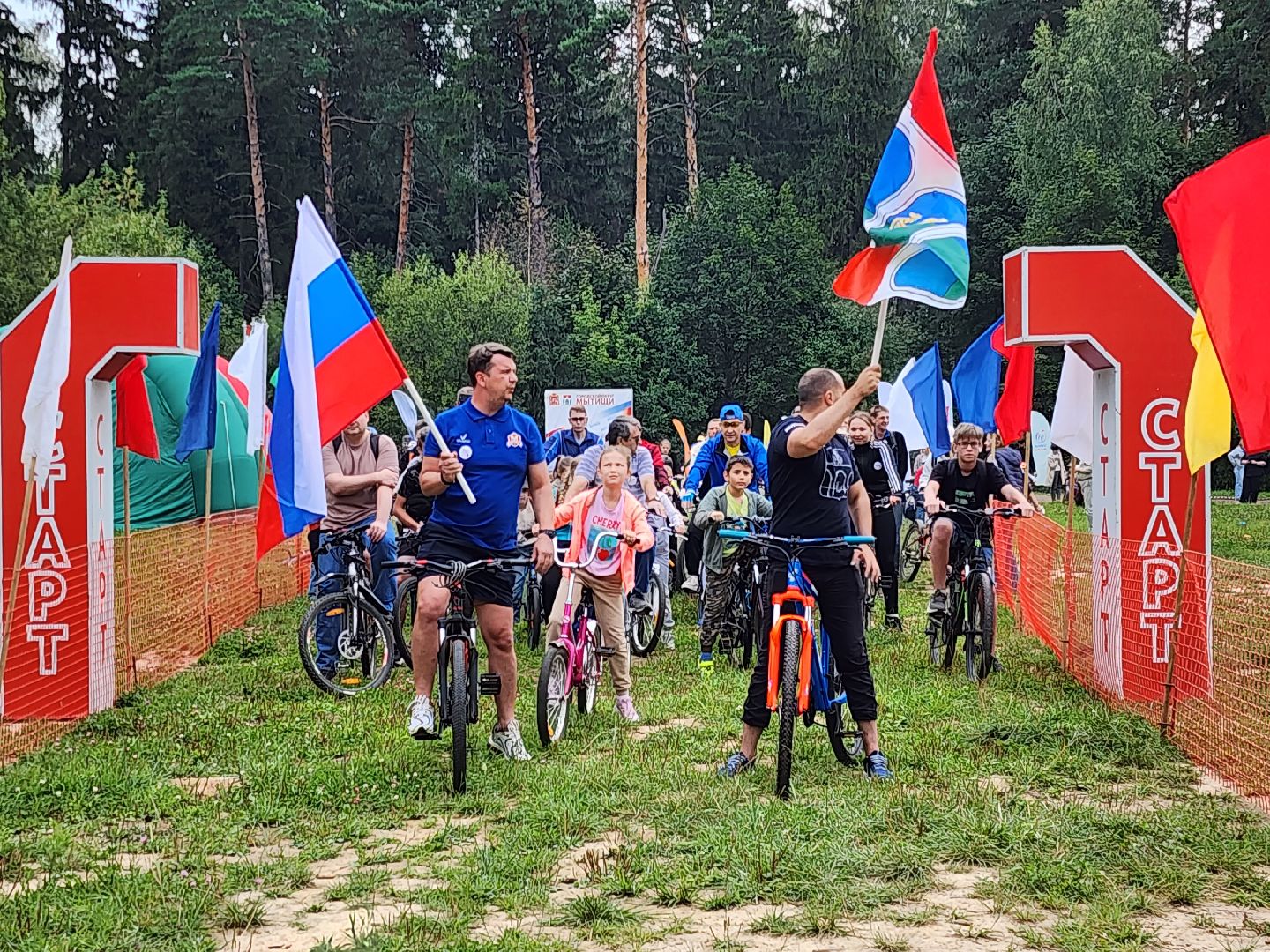 Велопробег, Мытищи, лесопарк, 400 лет