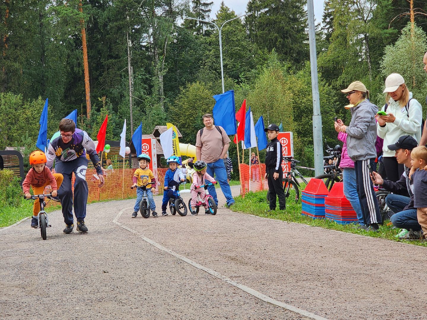 Велопробег, Мытищи, лесопарк, 400 лет