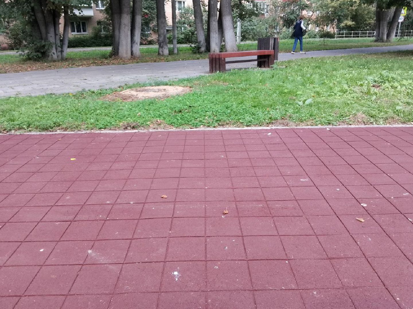 Долгопрудный, Яблоневый сад, благоустойство, асфальт, брусчатка