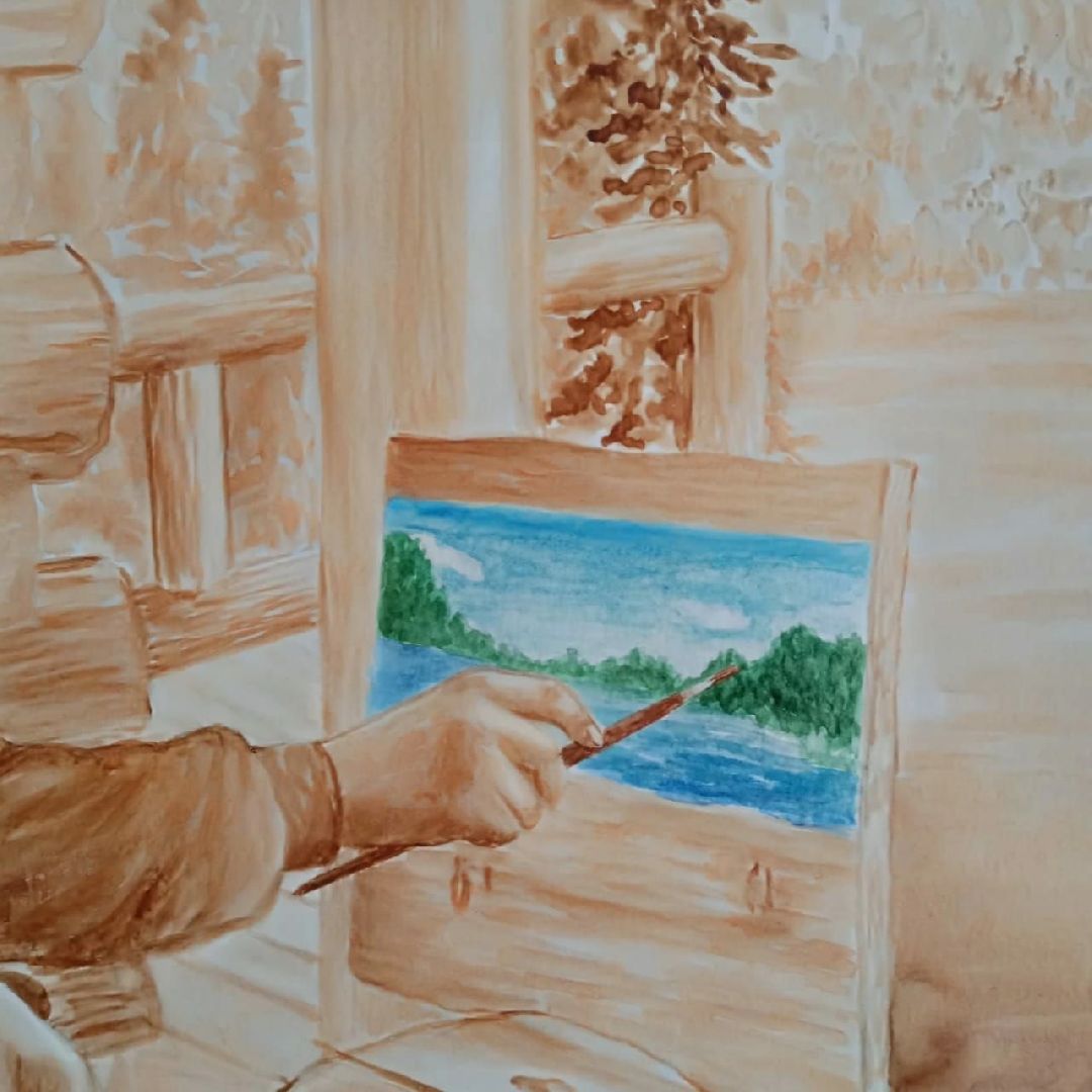 Нахабино, кофе, кофеграфия, Шойгу, подарок