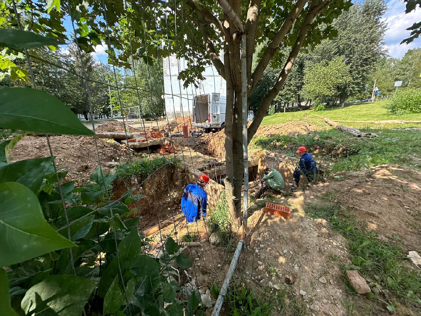 Ремонт теплотрассы, капитальная замена труб, теплосеть Наро-Фоминска