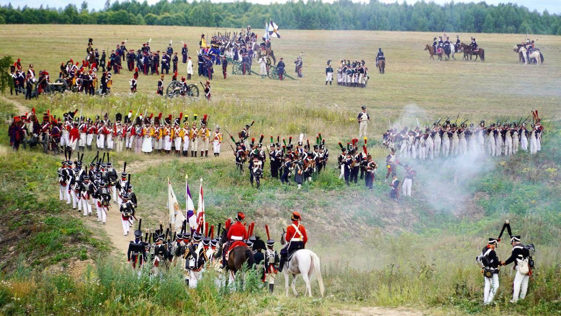 Можайск, Можайский городской округ, Подмосковье, военно-исторический фестиваль, День Бородина, праздник, туризм, зрители, французкая армия, русская армия