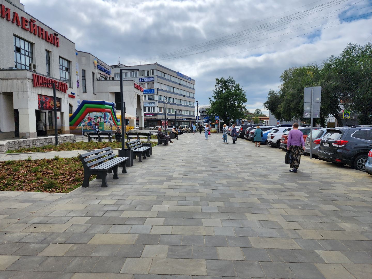 Раменское, благоустройство, площадь у кинотеатра Юбилейный