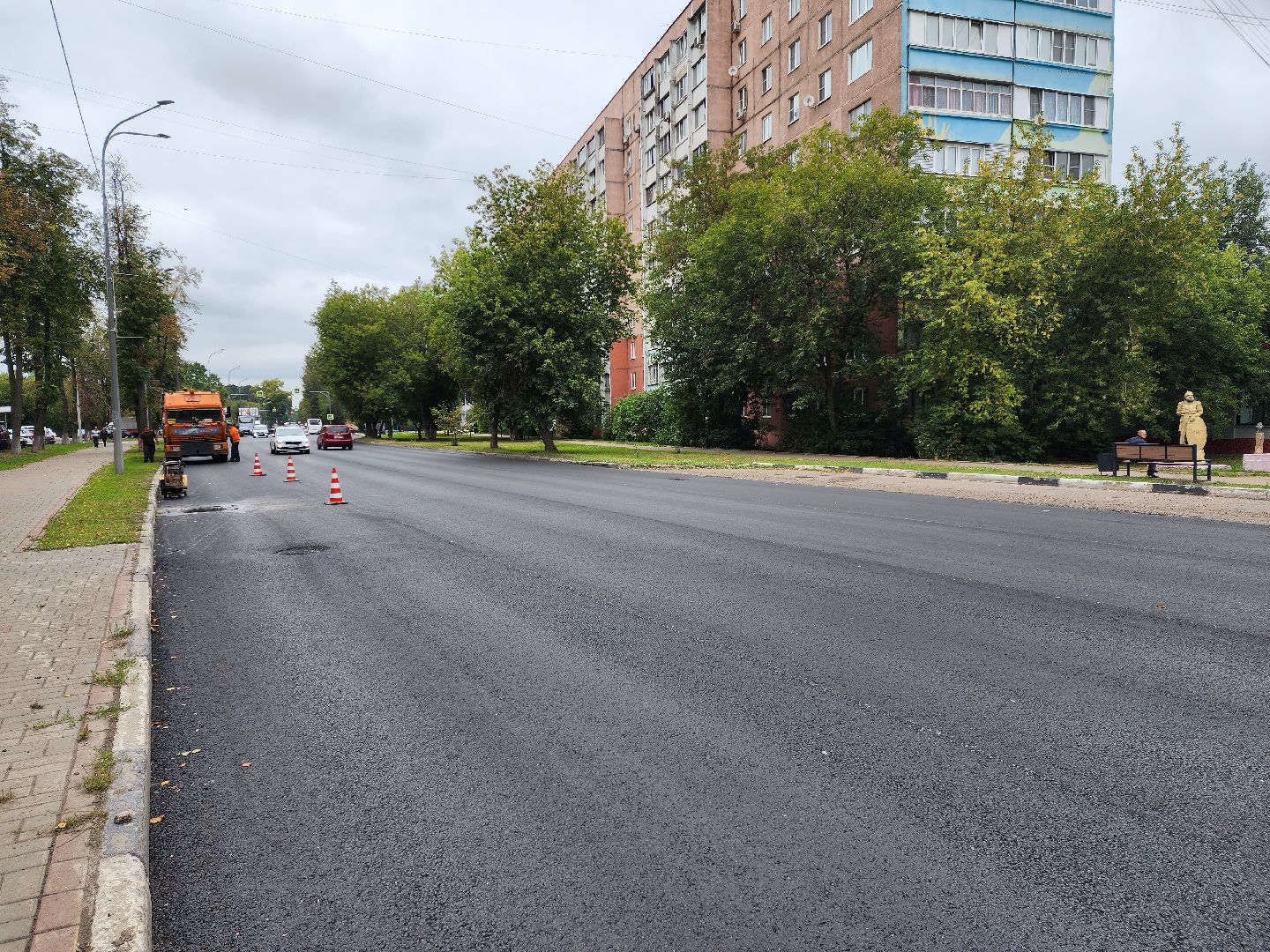 Раменское, дороги, ремонт автомобильной дороги на улице Чугунова