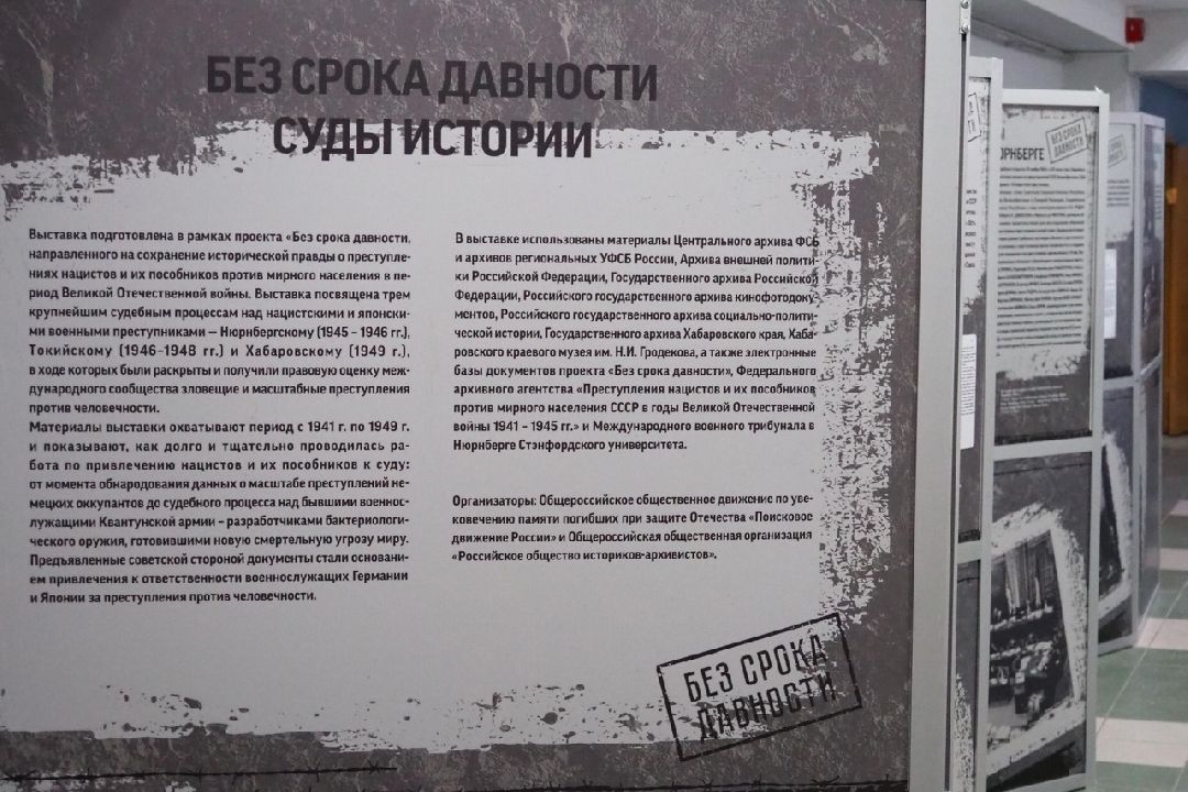 Безсрокадавности, Выставка